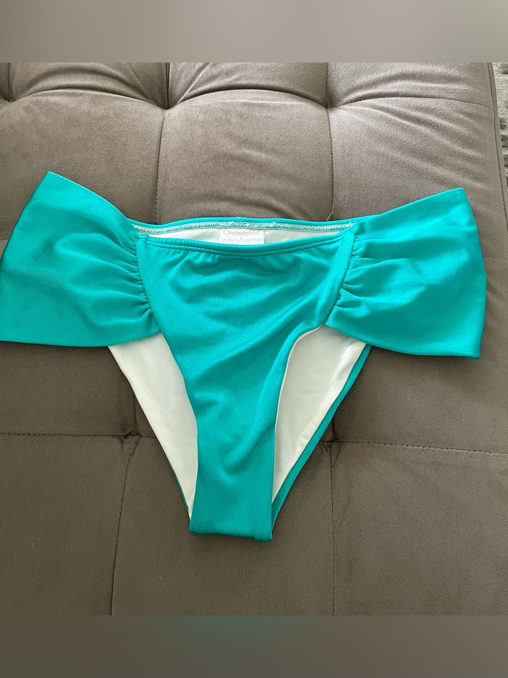 OndadeMar Teal Bikini Bottom - Vibrant Teal Women's Swimwear